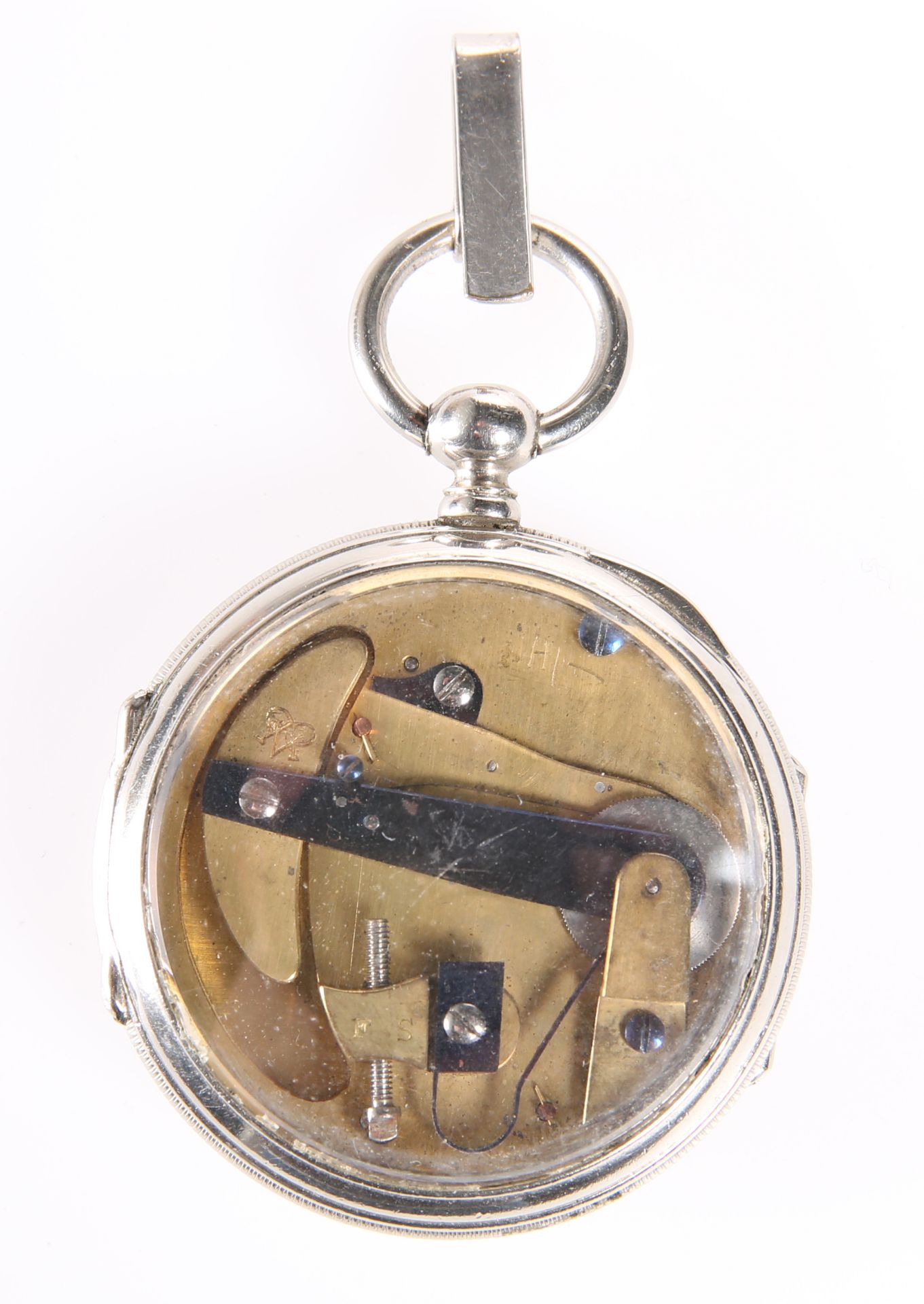 A SILVER-PLATED PEDOMETER, CIRCA 1890 - Image 2 of 2