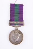 A GEORGE VI GENERAL SERVICE MEDAL WITH MALAYA BAR