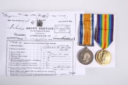 WWI WAR AND VICTORY MEDAL