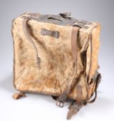 A WWI GERMAN TORNISTER BACK PACK COVERED IN PONY SKIN