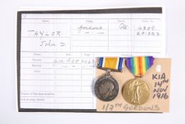 WWI WAR AND VICTORY MEDALS