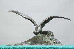 AFTER MAXIMILIEN LOUIS FIOT (1886-1953), BRONZE OF A SEAGULL