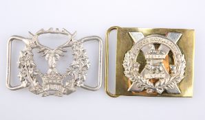 AN OFFICERS' RECTANGULAR DIRK BELT PLATE