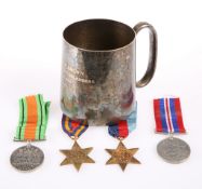 WWII GROUP OF FOUR MEDALS