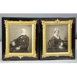 A PAIR OF LATE 19TH CENTURY "ACORN ORMOLU" PORTRAIT FRAMES