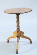 AN OAK TRIPOD TABLE