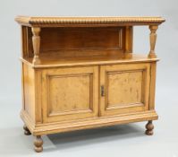 A VICTORIAN POLLARD OAK BUFFET