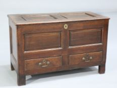 A LATE 17TH CENTURY OAK MULE CHEST