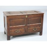 A LATE 17TH CENTURY OAK MULE CHEST