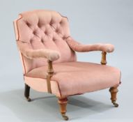 A VICTORIAN WALNUT AND UPHOLSTERED COUNTRY HOUSE A