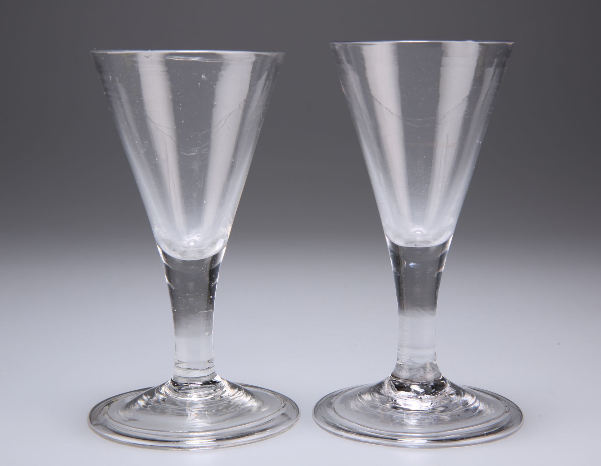 A PAIR OF PORT GLASSES