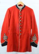 A POST-1880 RIFLE VOLUNTEER OFFICERS' PATTERN SCARLET TUNIC