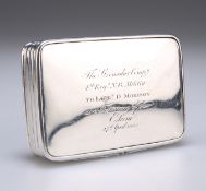 A SILVER POCKET SIZE SNUFF BOX