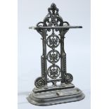 A VICTORIAN CAST IRON STICK STAND