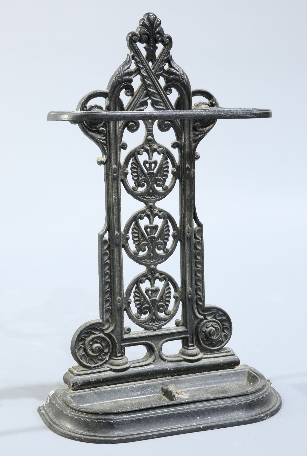 A VICTORIAN CAST IRON STICK STAND