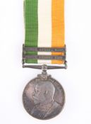 A KING'S SOUTH AFRICA MEDAL WITH BARS SOUTH AFRICA 1901 AND 1902