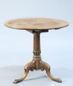 A GEORGE III MAHOGANY TRIPOD TABLE