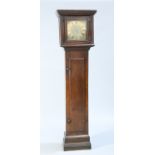 A 17TH CENTURY OAK 30-HOUR LONGCASE CLOCK