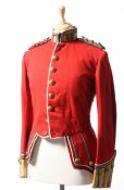 AN OFFICERS' PATTERN FULL DRESS SCARLET DOUBLET