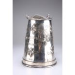 A LARGE BRITANNIA METAL PRESENTATION JUG