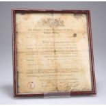 A FRAMED AND GLAZED DISBANDMENT DISCHARGE CERTIFICATE
