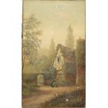 R*** HAYES, FIGURE OUTSIDE THE PORTER’S COTTAGE, A