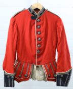 AN OFFICERS' PATTERN SCARLET DOUBLET OF THE ABERDEENSHIRE MILITIA