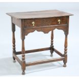 A QUEEN ANNE OAK SIDE TABLE