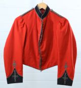 AN OFFICERS' PATTERN MESS JACKET OF THE ABERDEENSHIRE MILITIA