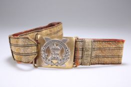 AN OFFICERS' PATTERN FULL DRESS SWORD BELT