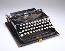 AN EARLY 20TH CENTURY REMINGTON PORTABLE TYPEWRITER