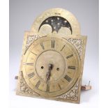 AN 18TH CENTURY 8-DAY LONGCASE CLOCK MOVEMENT