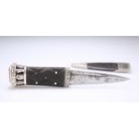 A VERY RARE HM SILVER-MOUNTED SGIAN DUBH