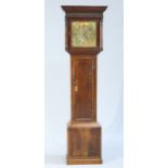 A 17TH CENTURY OAK 8-DAY LONGCASE CLOCK