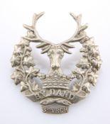 AN OTHER RANKS' PATTERN WHITE-METAL GLENGARRY BADGE