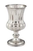 AN OLD SHEFFIELD PLATED GOBLET