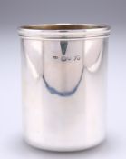 A VICTORIAN SILVER BEAKER