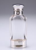 A VICTORIAN SILVER-MOUNTED VINAIGRETTE AND GLASS SCENT BOTTLE COMBINATION