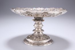 A VICTORIAN SILVER TAZZA