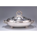 A HANDSOME SILVER-PLATED VEGETABLE TUREEN AND COVER