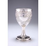 A GEORGE III SILVER GOBLET