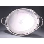 A GEORGE III SILVER TWO-HANDLED TRAY