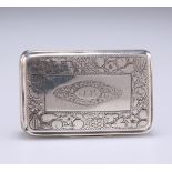 A GEORGE III SILVER SNUFF BOX