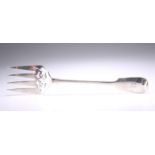 A VICTORIAN SILVER MEAT FORK