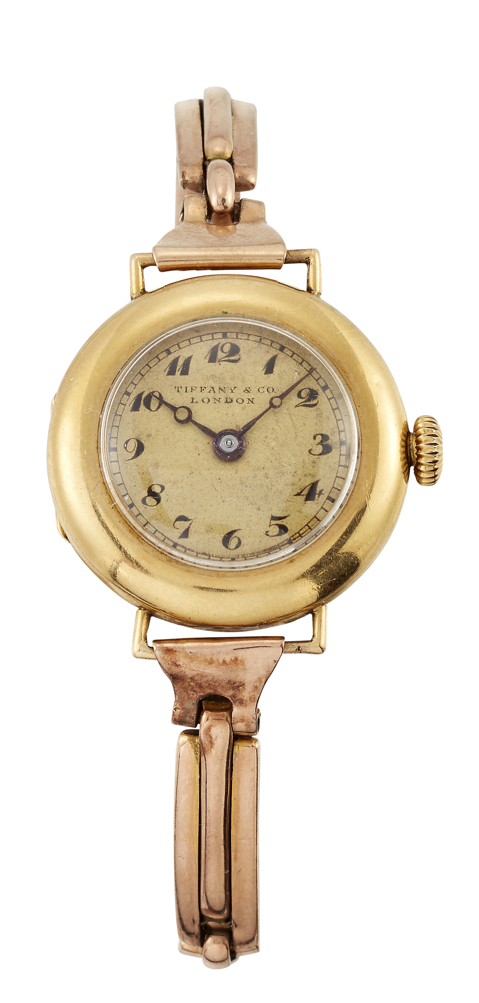 A TIFFANY & CO 18 CARAT GOLD LADY'S WRISTWATCH