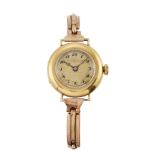 A TIFFANY & CO 18 CARAT GOLD LADY'S WRISTWATCH