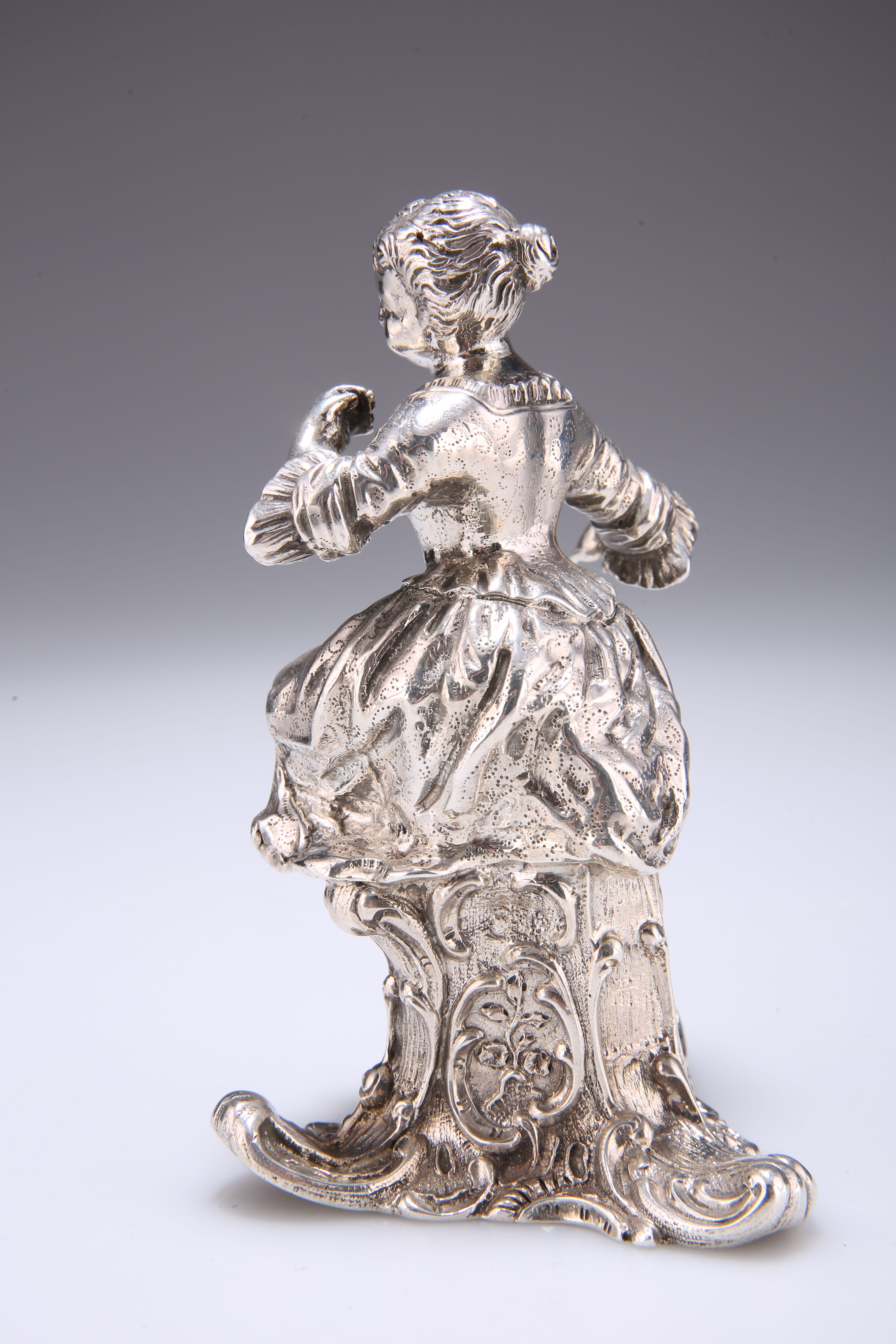 A CONTINENTAL SILVER FIGURE - Image 2 of 2