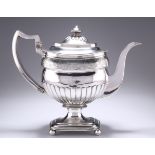 A GEORGE III PROVINCIAL SILVER COFFEE POT