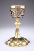 A SWEDISH PARCEL-GILT CHALICE