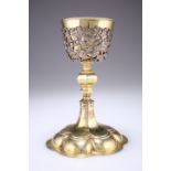 A SWEDISH PARCEL-GILT CHALICE